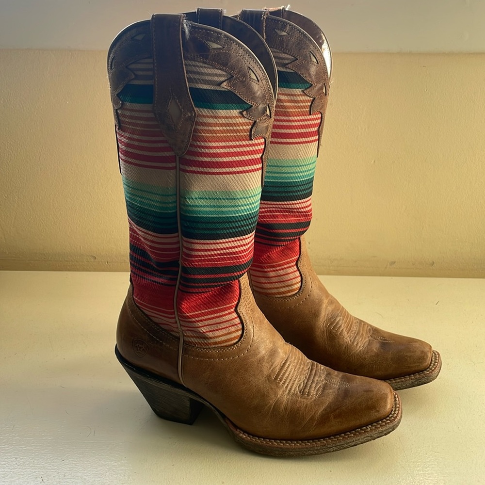 Ariat Multicolor Striped Western Boots